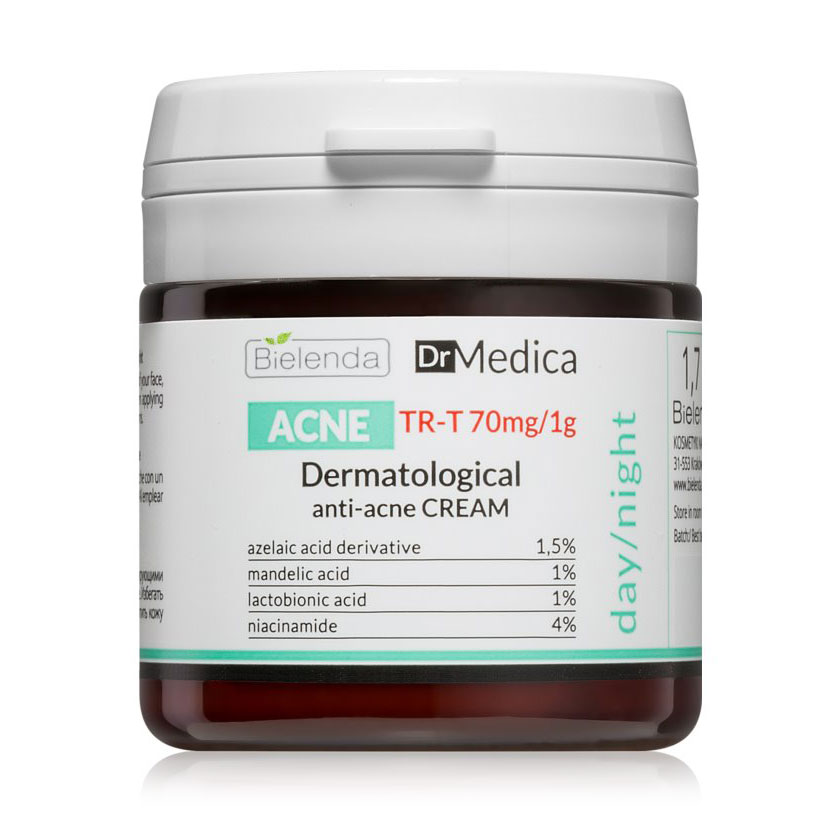 Дерматологічний крем для обличчя Bielenda Dr Medica Acne Dermatological Anti-Acne Cream анти-акне, 50 мл